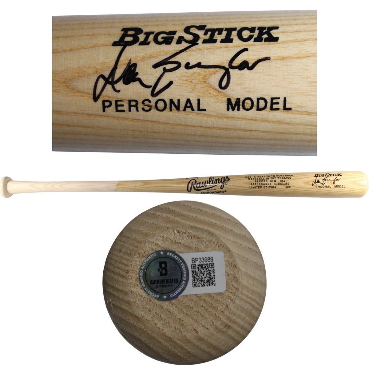 Don Baylor Colorado Rockies Signed Baseball - '93 Season To Remember Bat Beckett Beckett-Powers Sports Memorabilia