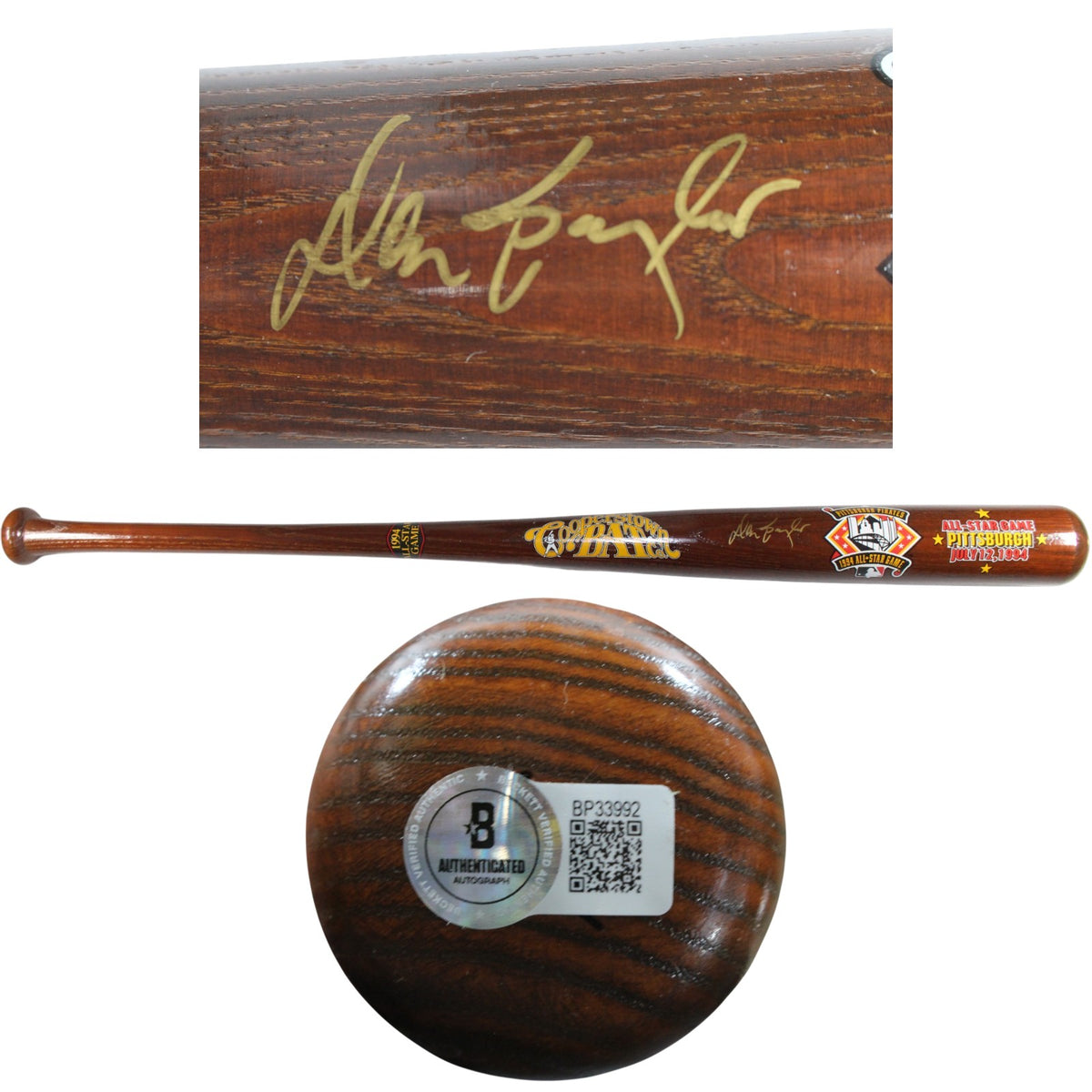 Don Baylor Colorado Rockies Signed Baseball - 1994 All Star Game Bat Beckett Beckett - 53435-Powers Sports Memorabilia