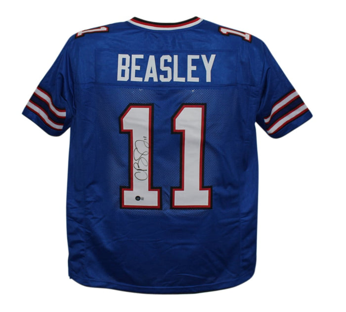 Cole Beasley Signed Pro Style Blue XL Jersey – Beckett Authenticated-Powers Sports Memorabilia