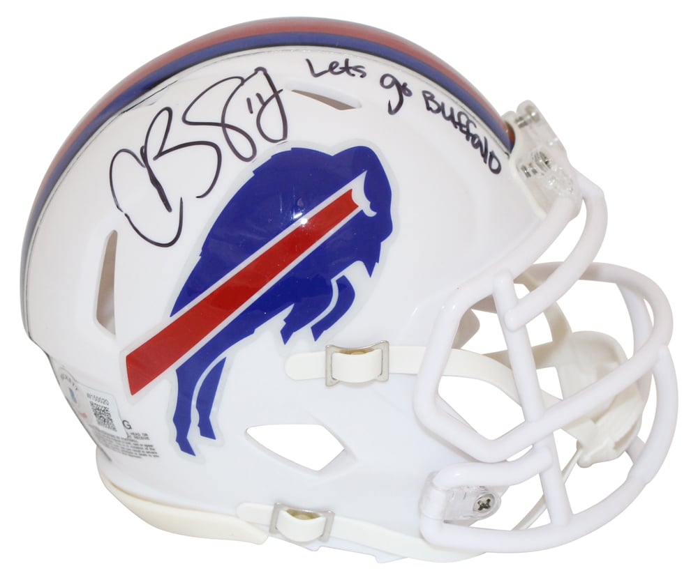 Cole Beasley Signed Buffalo Bills Speed Mini Helmet Go Buffalo – Beckett Authenticated-Powers Sports Memorabilia