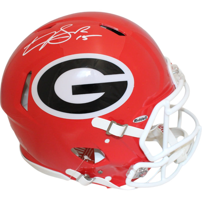 Carson Beck Signed Georgia Bulldogs Authentic Speed Helmet – Beckett Authenticated-Powers Sports Memorabilia