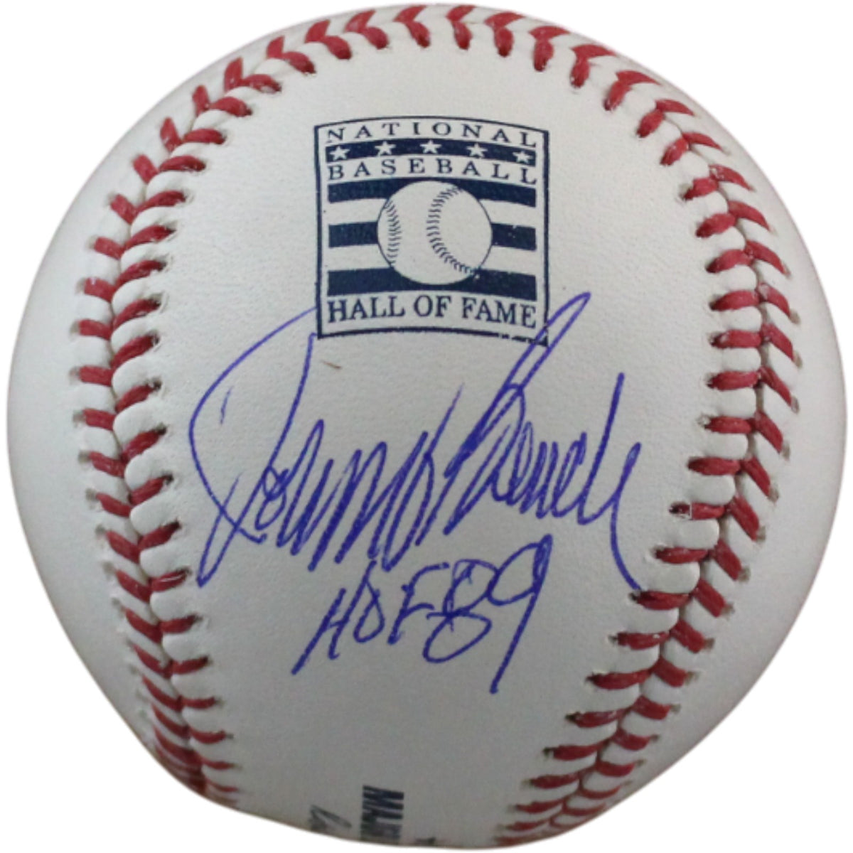 Johnny Bench Cincinnati Reds Signed Baseball - OML HOF Baseball HOF Beckett Beckett-Powers Sports Memorabilia