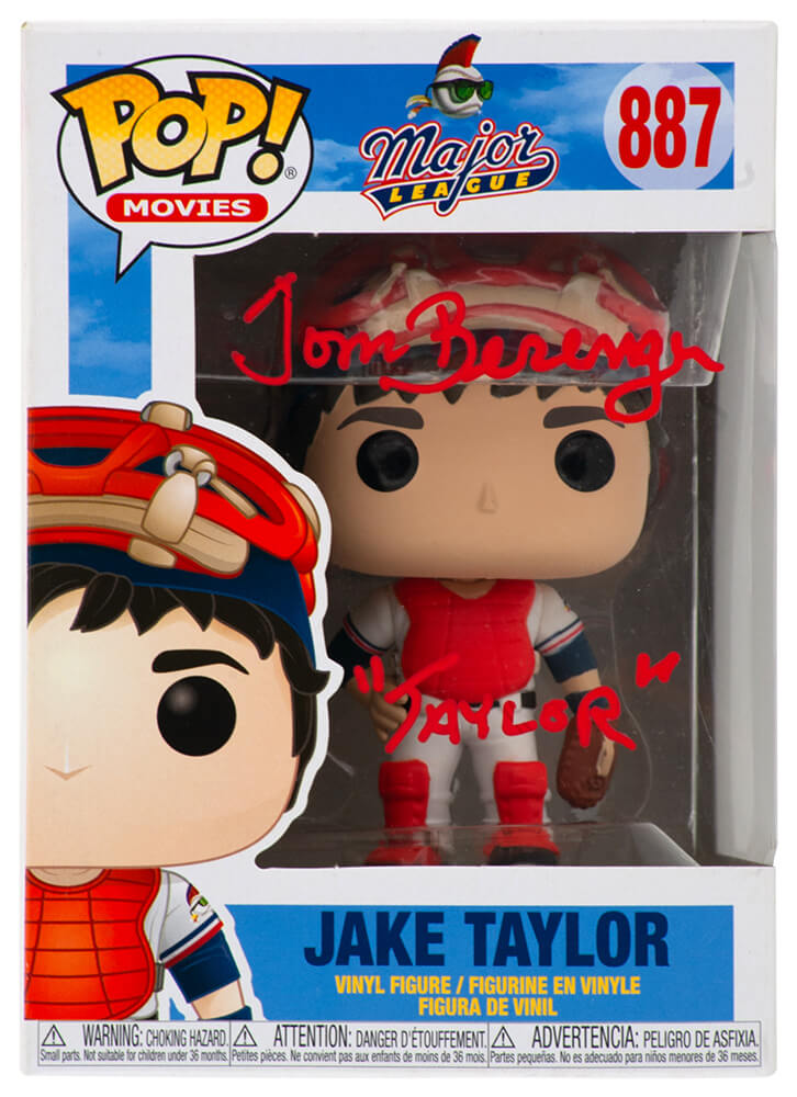Tom Berenger Autographed Major League Jake Taylor Funko Pop #887 w/ Taylor-Powers Sports Memorabilia