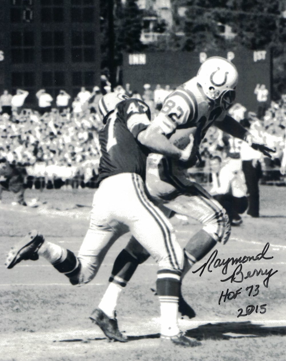 Raymond Berry Baltimore Colts Signed 8x10 Photo - HOF-Powers Sports Memorabilia