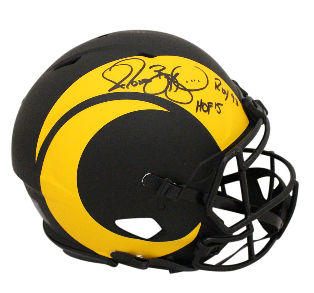 Jerome Bettis Los Angeles Rams Authentic Eclipse Signed Helmet 2 Inscription BAS-Powers Sports Memorabilia