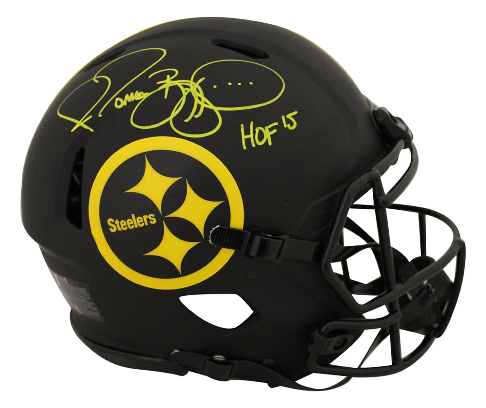 Jerome Bettis Pittsburgh Steelers Signed Full Size Helmet - Authentic Eclipse HOF Beckett-Powers Sports Memorabilia