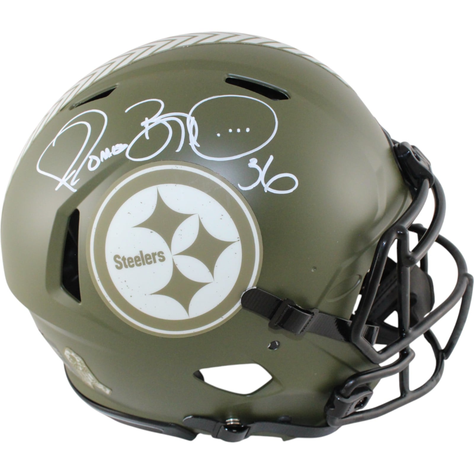 Jerome Bettis Signed Pittsburgh Steelers Pro 22 STS Helmet – Beckett Authenticated-Powers Sports Memorabilia