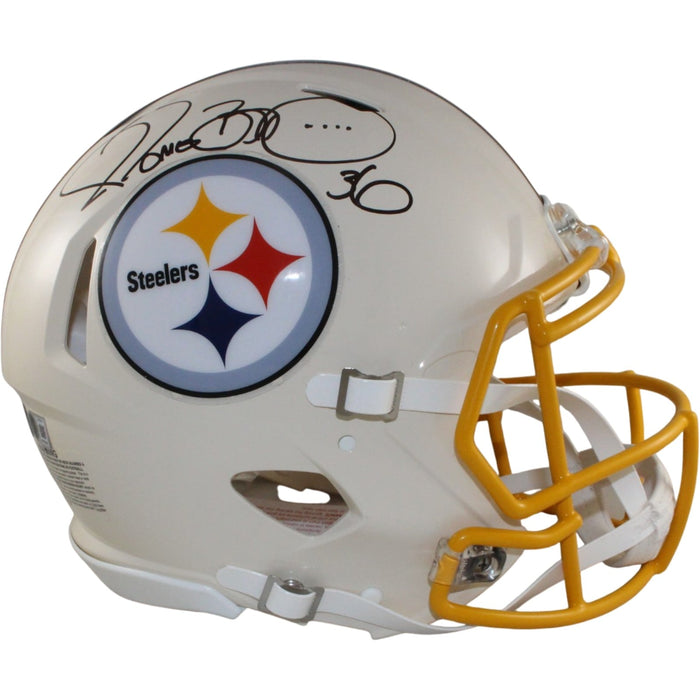 Jerome Bettis Signed Pittsburgh Steelers Pro Retro Helmet Beckett WIT-Powers Sports Memorabilia