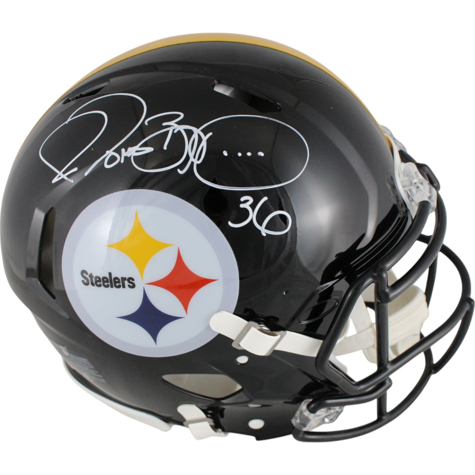 Jerome Bettis Signed Pittsburgh Steelers Authentic Helmet – Beckett Authenticated-Powers Sports Memorabilia