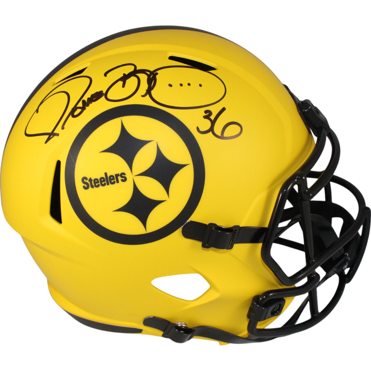 Jerome Bettis Pittsburgh Steelers F/S Rave Signed Helmet-Powers Sports Memorabilia