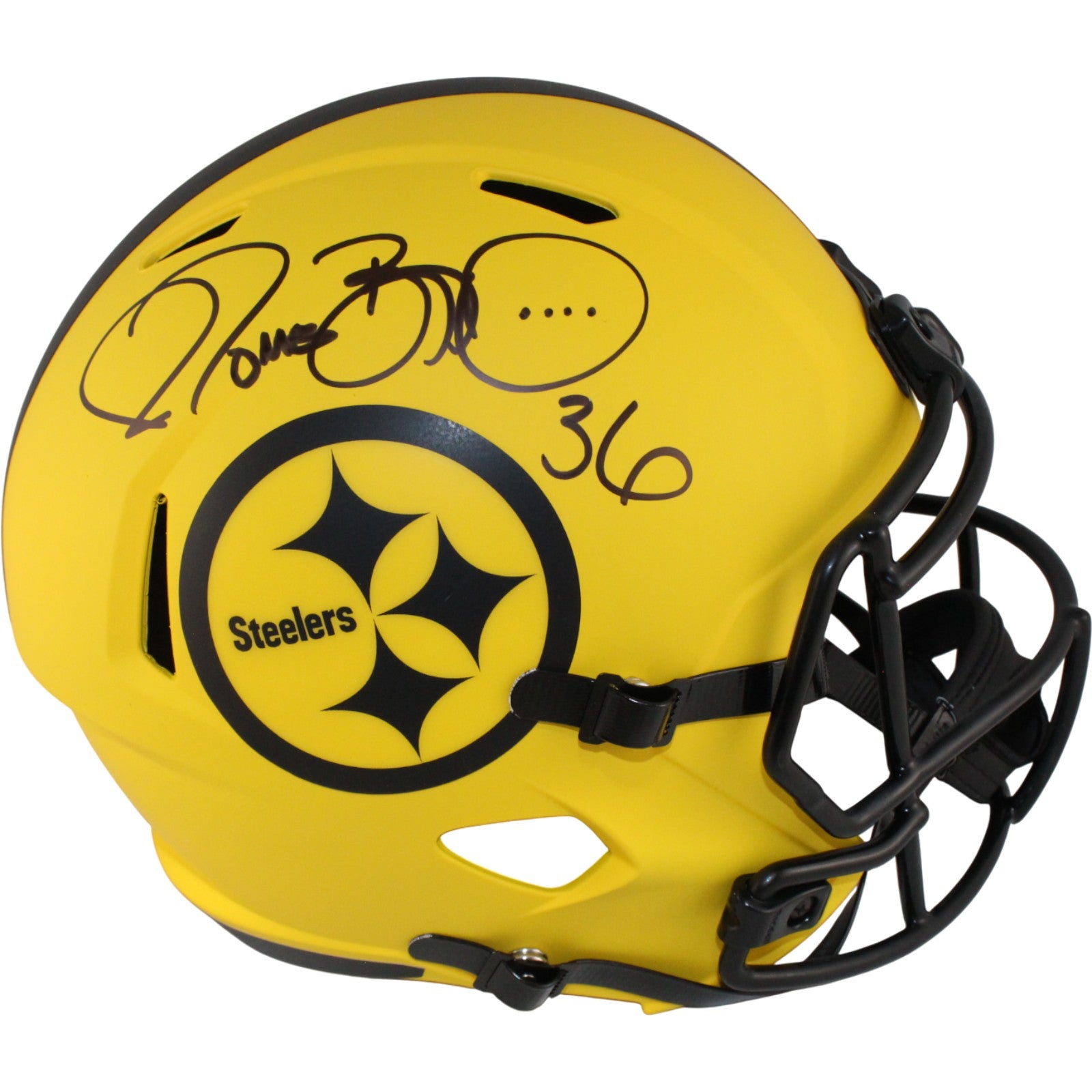 Jerome Bettis Pittsburgh Steelers F/S Rave Signed Helmet Beckett WIT 54070 Beckett-Powers Sports Memorabilia