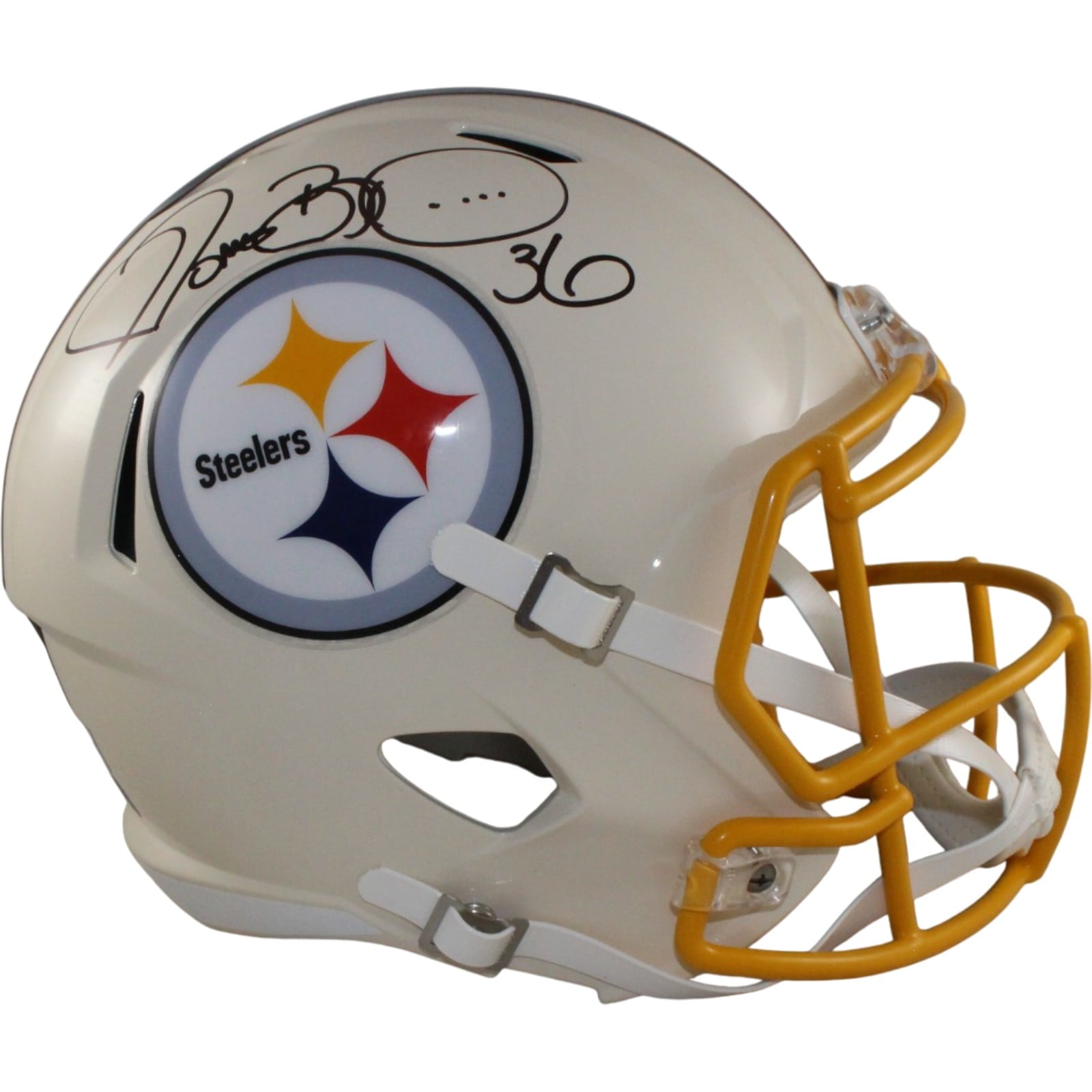 Jerome Bettis Autographed Pittsburgh Steelers Full-Size Retro Helmet Beckett W-Powers Sports Memorabilia