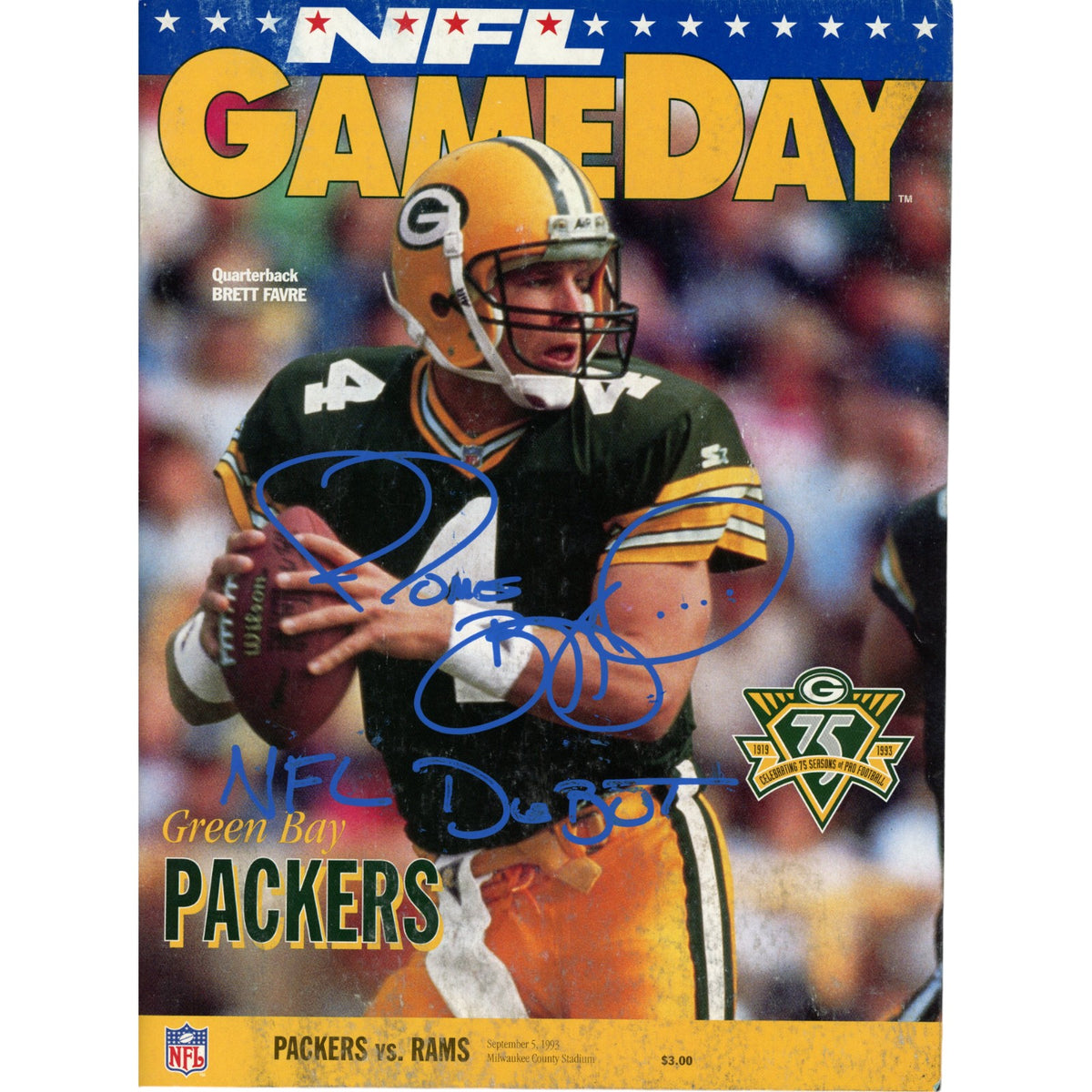 Jerome Bettis Los Angeles Rams Signed Magazine - 9/5/93 Magazine Debut Beckett Beckett-Powers Sports Memorabilia