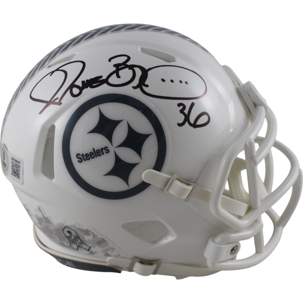 Jerome Bettis Signed Pittsburgh Steelers 24 STS Mini Helmet – Beckett Authenticated-Powers Sports Memorabilia