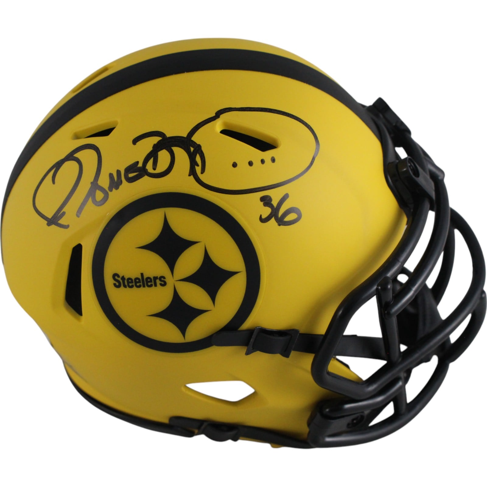 Jerome Bettis Signed Pittsburgh Steelers Rave Mini Helmet – Beckett Authenticated-Powers Sports Memorabilia