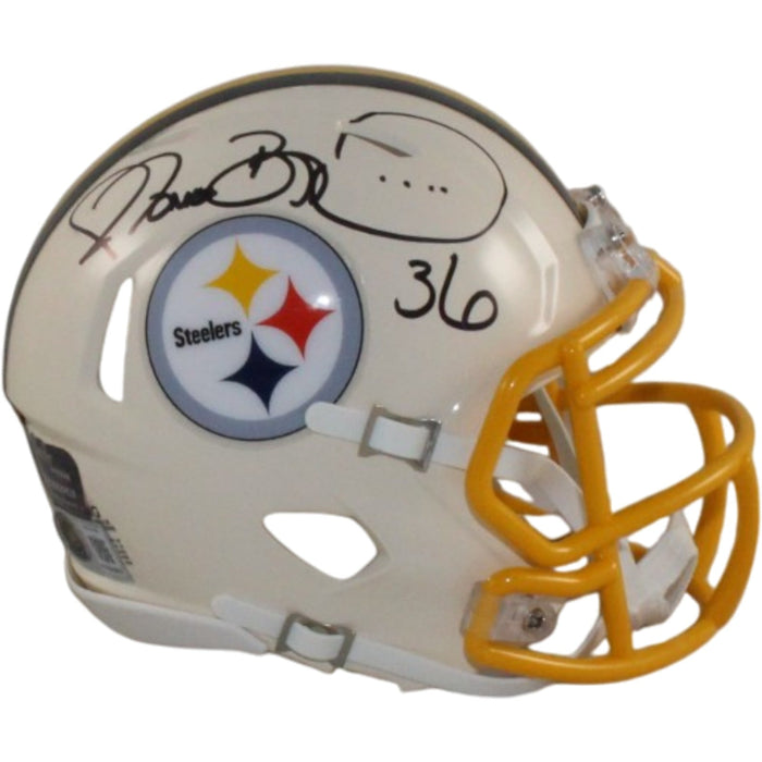 Jerome Bettis Signed Pittsburgh Steelers Retro Mini Helmet Beckett WIT-Powers Sports Memorabilia