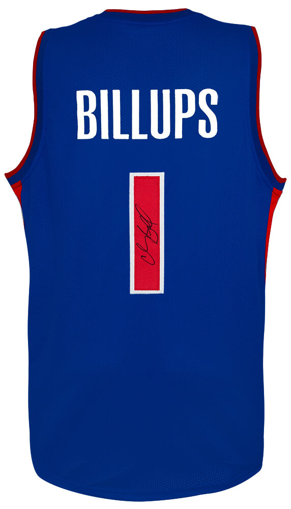 Chauncey Billups Autographed Blue Custom Basketball Jersey-Powers Sports Memorabilia
