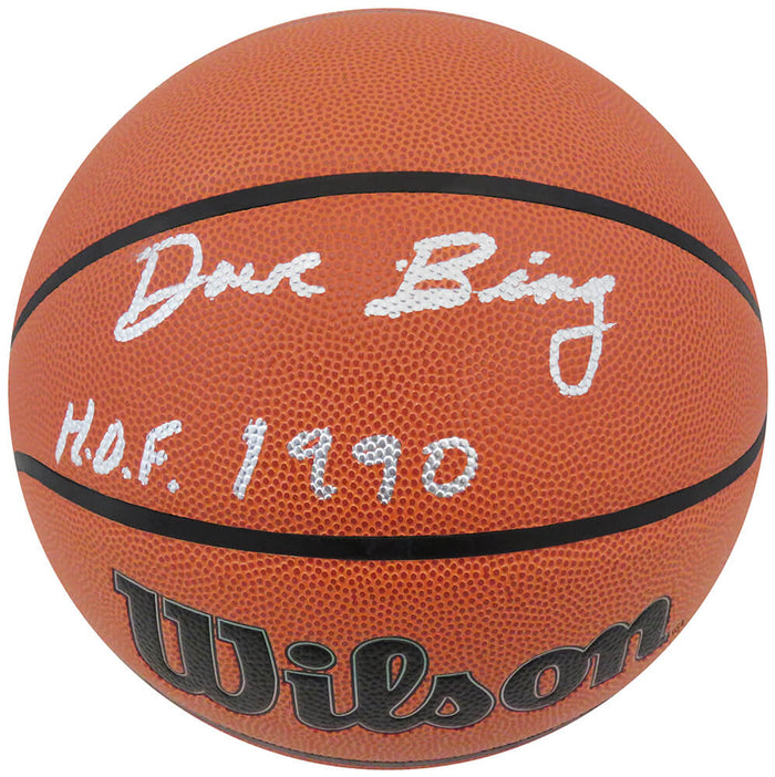 Dave Bing Autographed Wilson Indoor/Outdoor NBA Basketball with HOF 1990-Powers Sports Memorabilia