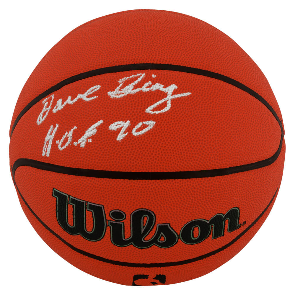 Dave Bing Autographed Wilson Indoor/Outdoor NBA Basketball with HOF'90-Powers Sports Memorabilia