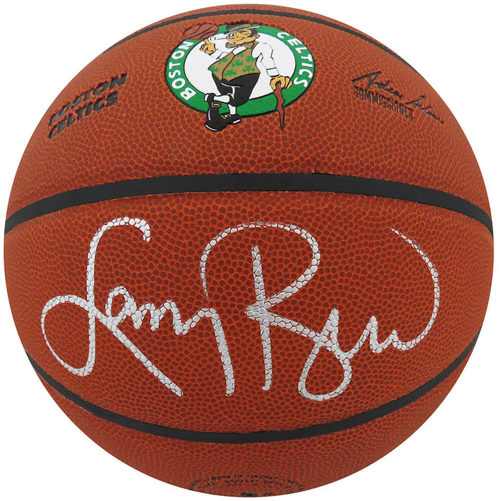 Larry Bird Autographed Wilson Boston Celtics Logo NBA Basketball-Powers Sports Memorabilia