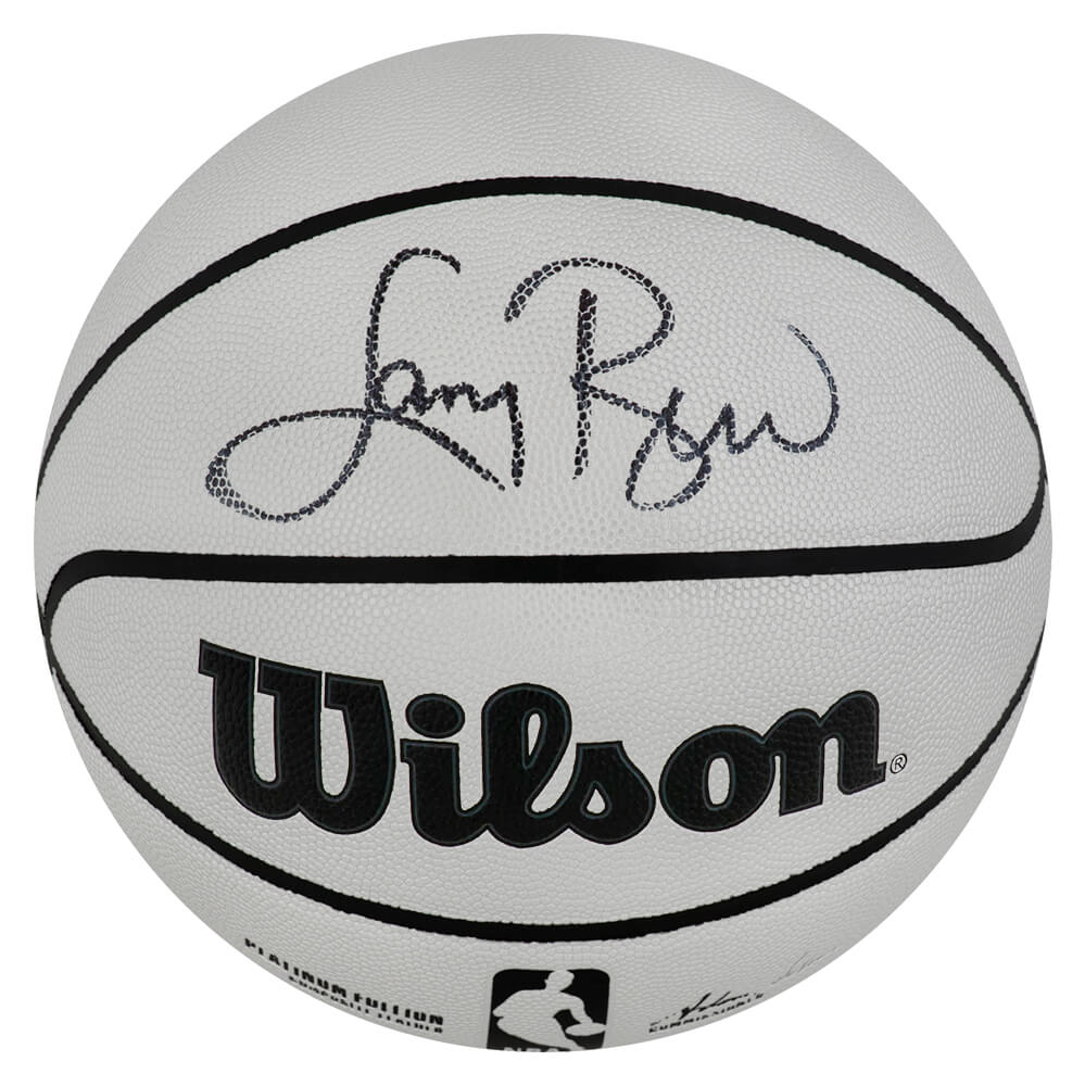 Larry Bird Autographed Wilson Platinum Full Size NBA Basketball-Powers Sports Memorabilia