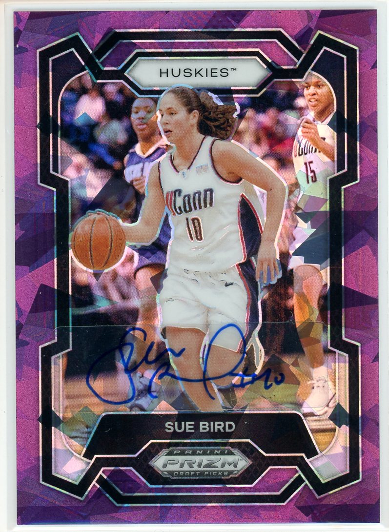 2024 Panini Prizm Draft Picks Sue Bird Purple Ice Card Signed Sticker Auto-Powers Sports Memorabilia