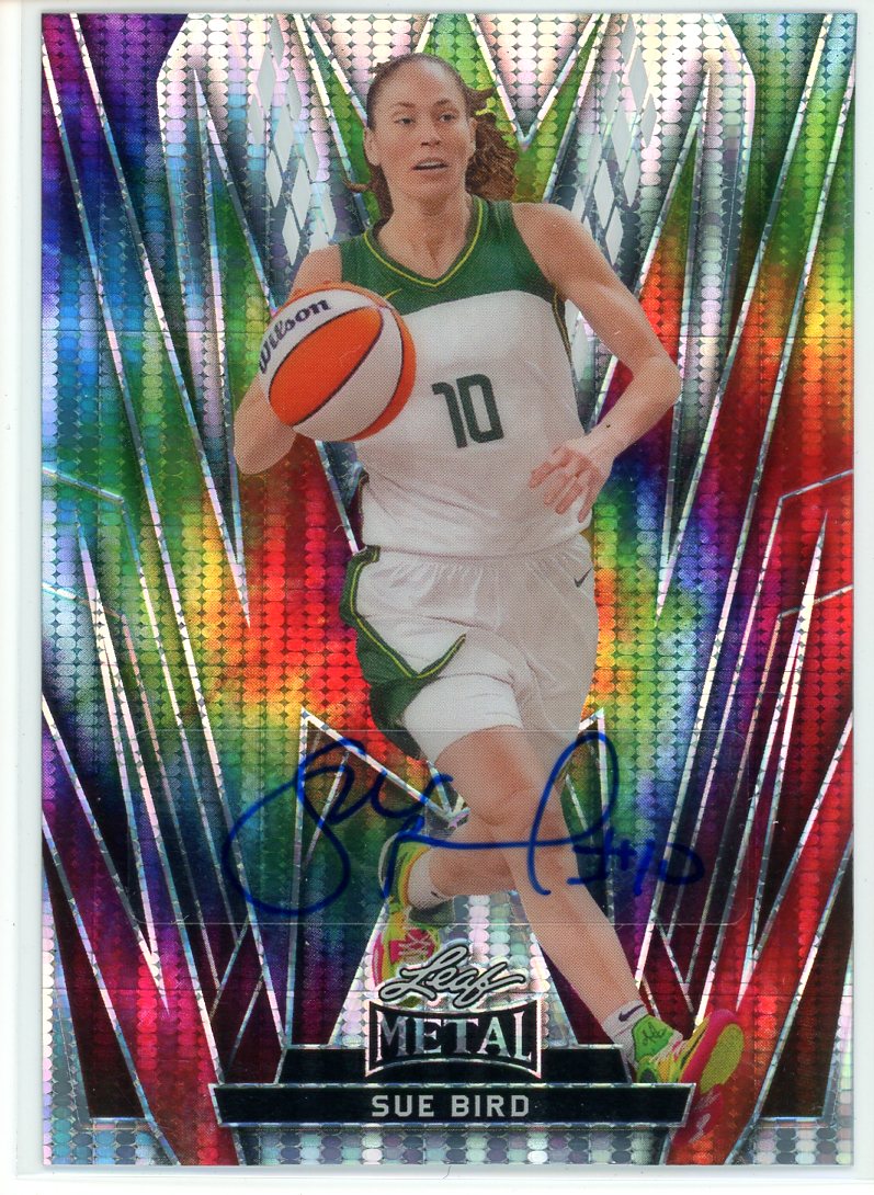 Leaf Metal 1/1 Pre-Production Proof Sue Bird Card Signed Sticker Auto-Powers Sports Memorabilia