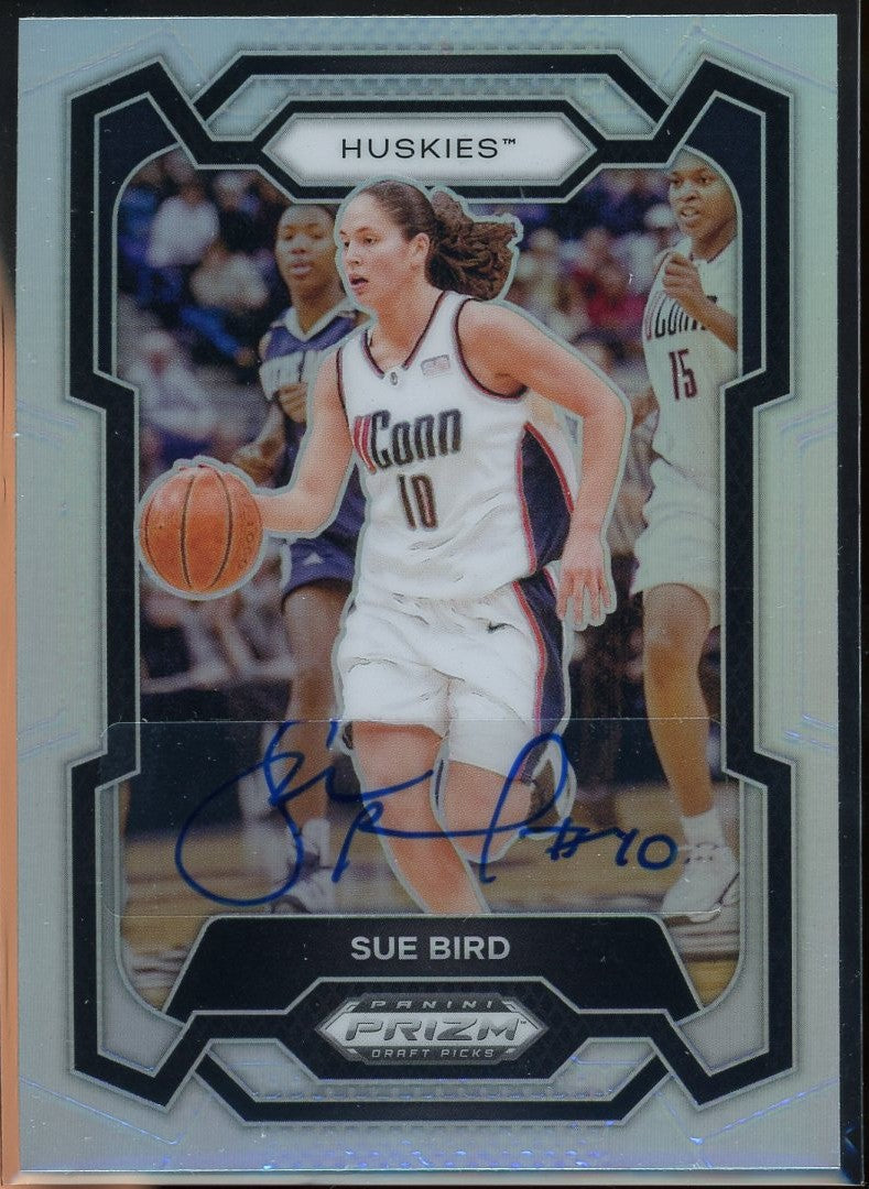 2024 Panini Prizm Draft Picks Sue Bird Silver Card Signed Sticker Auto-Powers Sports Memorabilia