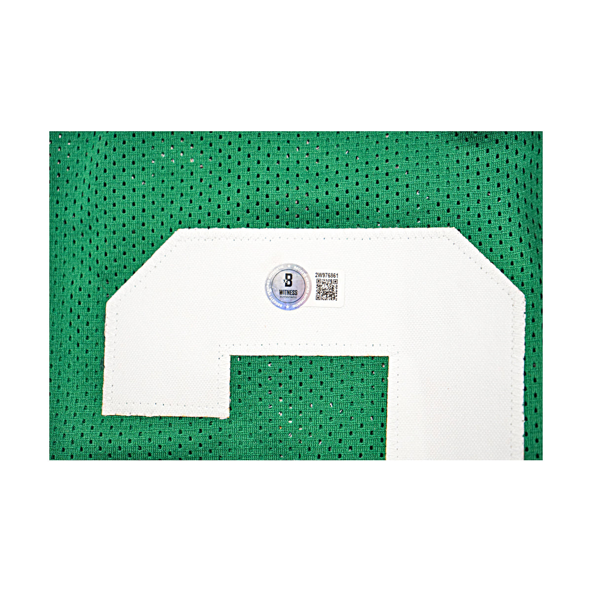 Larry Bird Boston Celtics Signed Green Custom Jersey Beckett Holo Only-Powers Sports Memorabilia