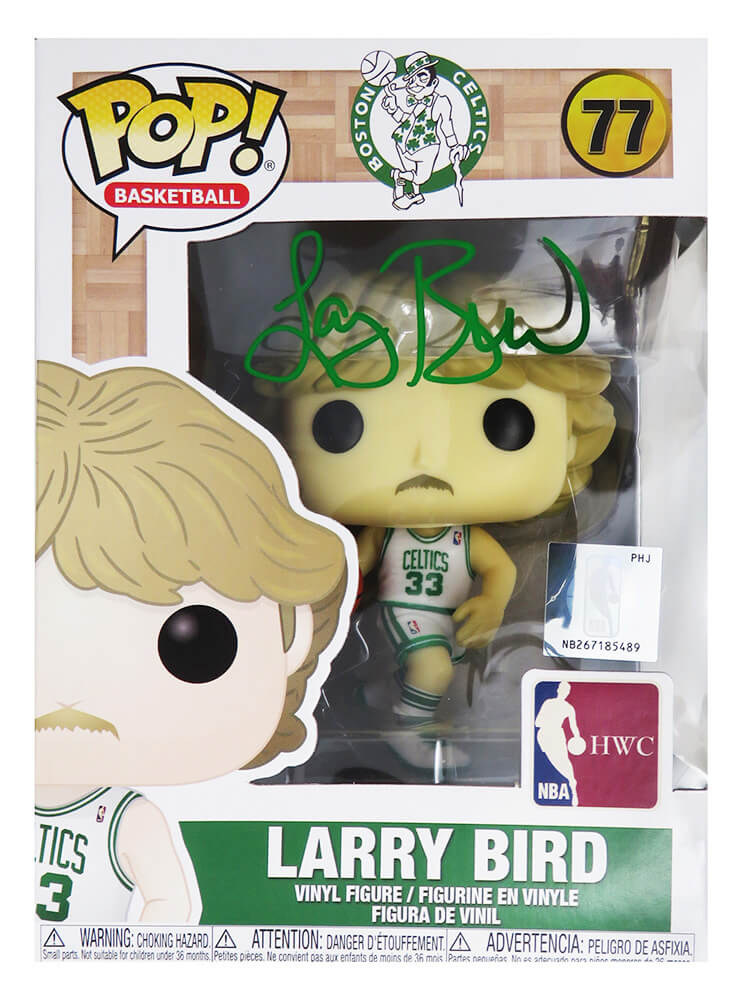 Larry Bird Autographed Boston Celtics NBA Legends Funko Pop Doll #77-Powers Sports Memorabilia