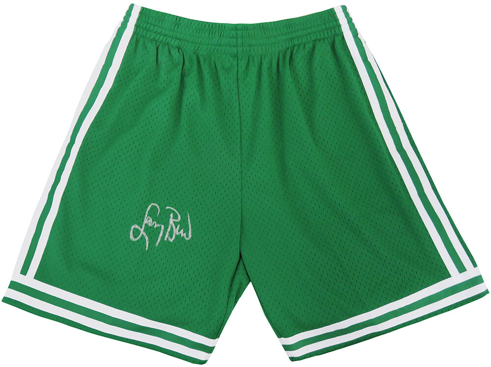 Larry Bird Boston Celtics Autographed Green 1985 86 Style Mitchell & Ness-Powers Sports Memorabilia