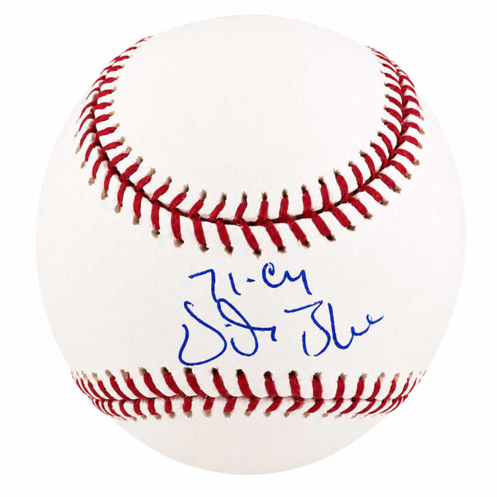 Vida Blue Autographed Rawlings (Selig) MLB Baseball with 71 CY-Powers Sports Memorabilia
