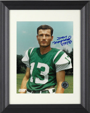 Don Maynard Autographed New York Jets 8 x 10 Photograph Custom Framing HOF 87-Powers Sports Memorabilia