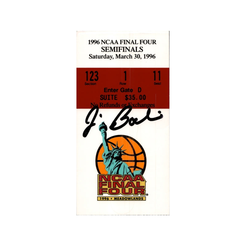 Jim Boeheim Syracuse University Signed 1996 NCAA Final Four Ticket Stub-Powers Sports Memorabilia