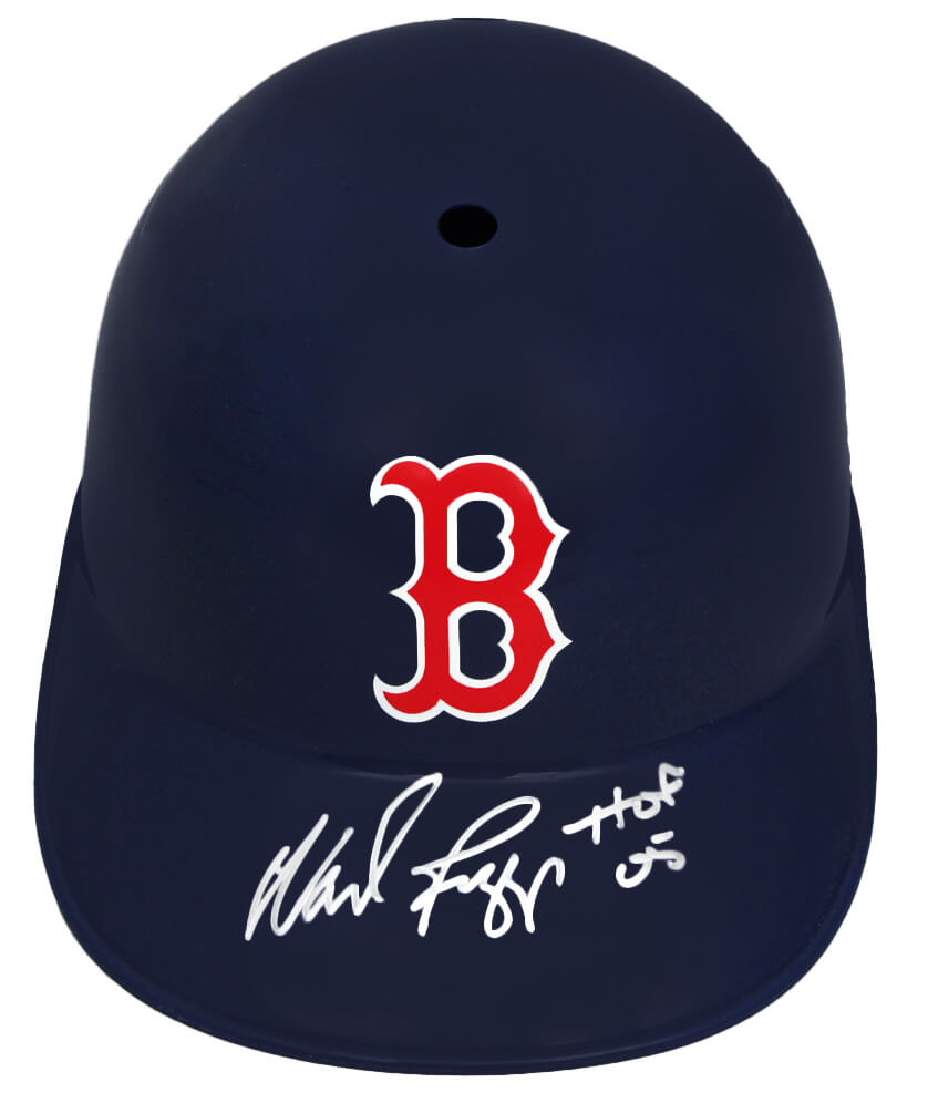 Wade Boggs Autographed Boston Red Sox Replica Batting Helmet with HOF'05-Powers Sports Memorabilia