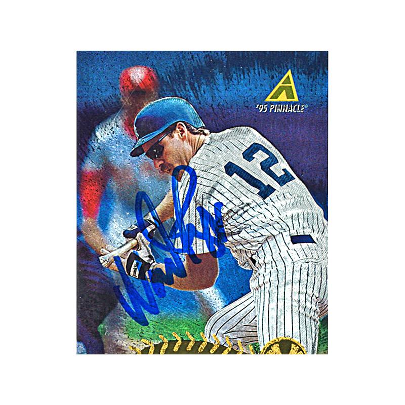 Wade Boggs New York Yankees 1995 Pinnacle #47 Museum Collection Signed Trading Card-Powers Sports Memorabilia