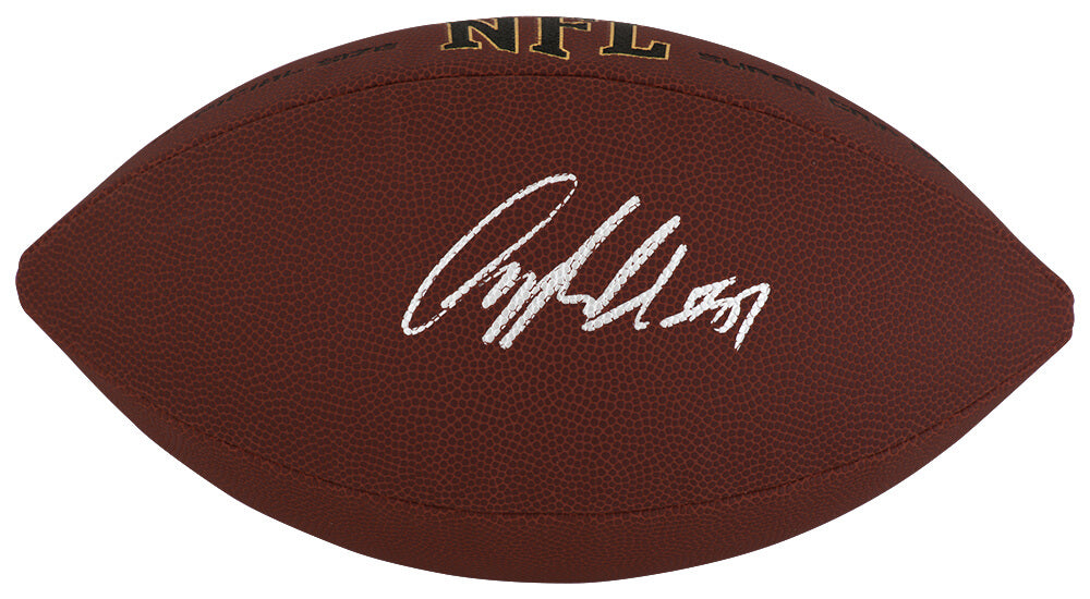 Anquan Boldin Autographed Wilson Super Grip Full Size NFL Football-Powers Sports Memorabilia