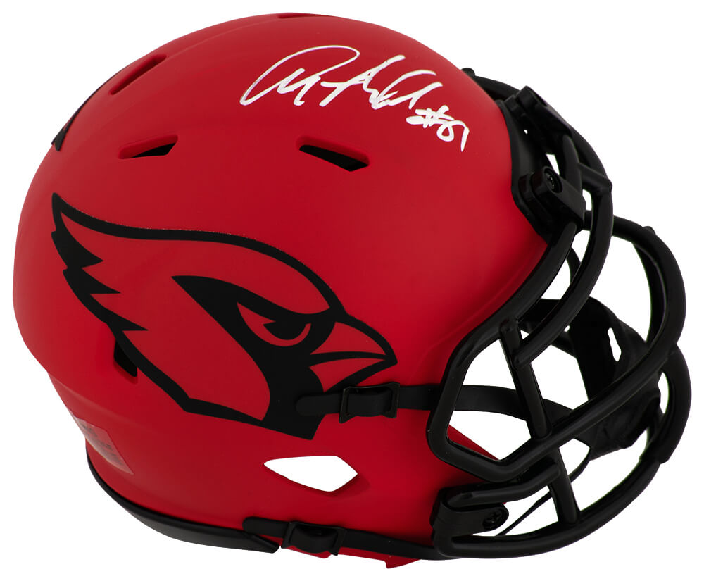 Anquan Boldin Autographed Arizona Cardinals RAVE Riddell Speed Mini Helmet-Powers Sports Memorabilia