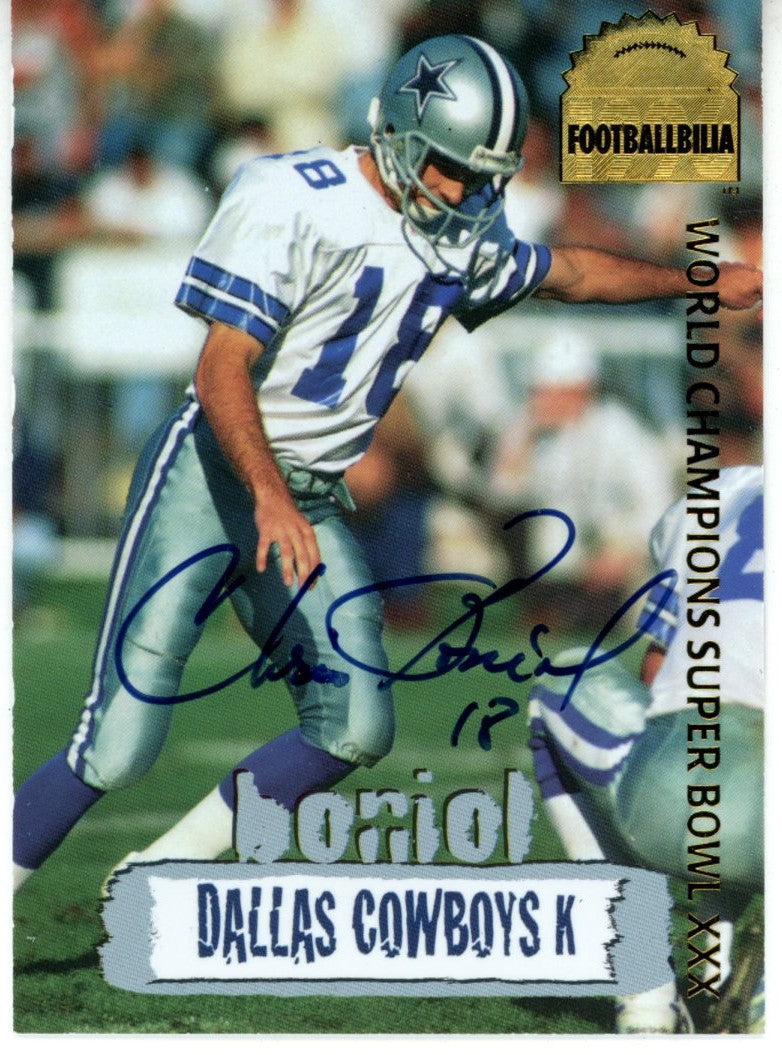Chis Boiol Dallas Cowboys Signed Card - 1996 Collector's Edge #DCA-1-Powers Sports Memorabilia