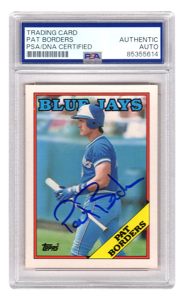 Pat Borders Toronto Blue Jays Autographed 1988 Topps Traded Baseball Rookie-Powers Sports Memorabilia