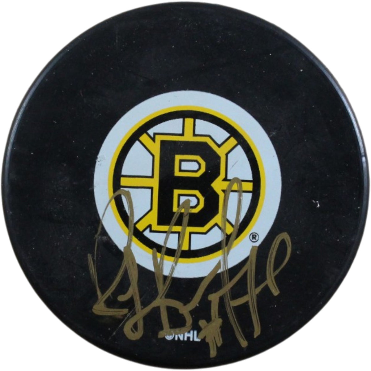 Ray Bourque Boston Bruins Signed Hockey Puck - Logo Puck Beckett Beckett-Powers Sports Memorabilia