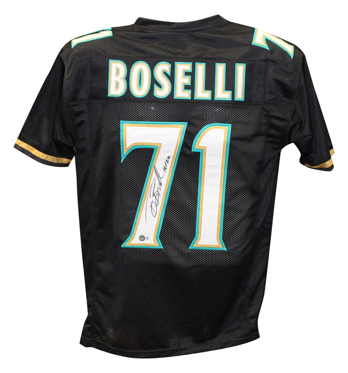 Tony Boselli Signed Jacksonville Jaguars Pro Style Black XL Jersey – Beckett Authenticated-Powers Sports Memorabilia