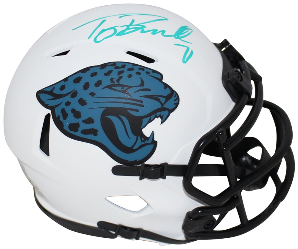 Tony Boselli Jacksonville Jaguars Signed Mini Helmet - Lunar Beckett-Powers Sports Memorabilia