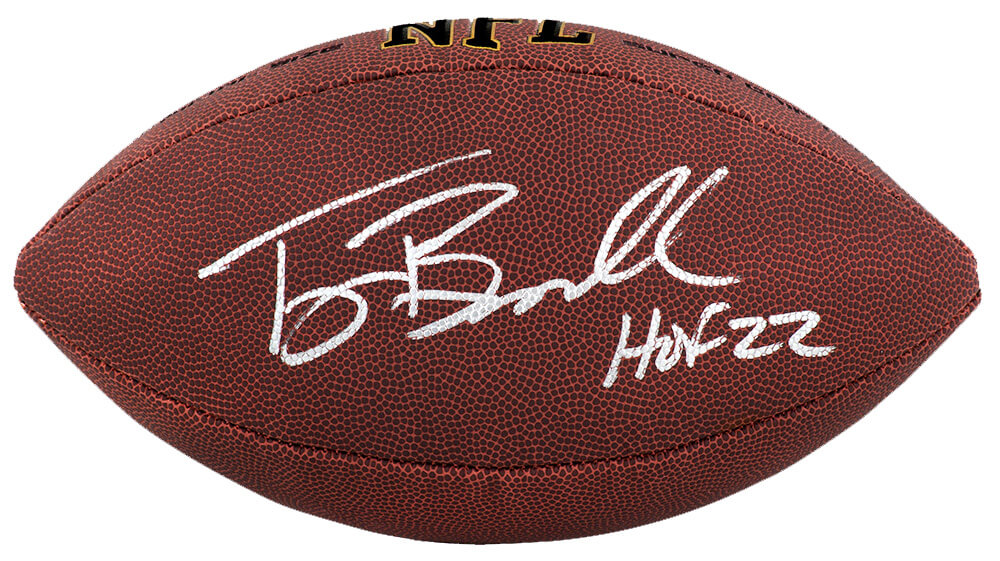 Tony Boselli Autographed Wilson Super Grip Full Size NFL Football with HOF'22-Powers Sports Memorabilia