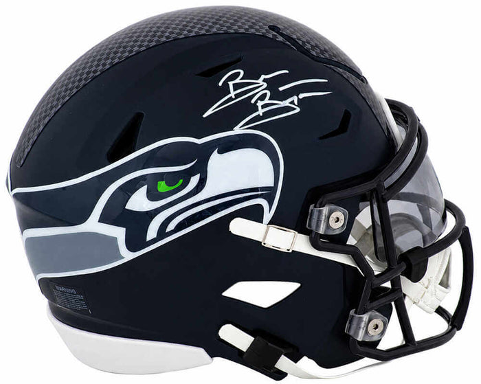 Brian Bosworth Autographed Seattle Seahawks Riddell Mid-Size (MIDI) SpeedFlex Helmet-Powers Sports Memorabilia