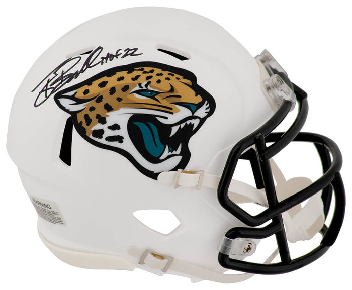 Tony Boselli Autographed Jacksonville Jaguars 2024 Alternate White Riddell Speed Mini Helmet with HOF'22-Powers Sports Memorabilia