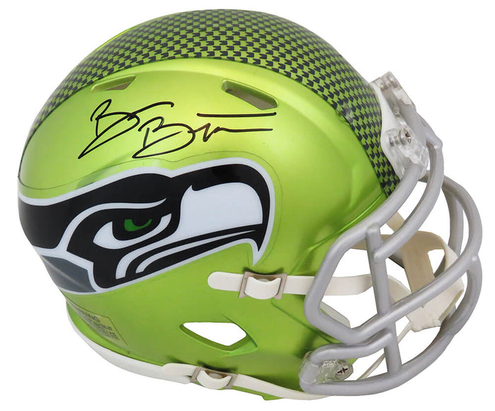 Brian Bosworth Autographed Seattle Seahawks FLASH Riddell Speed Mini Helmet-Powers Sports Memorabilia