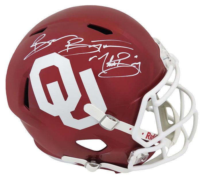 Brian Bosworth Autographed Oklahoma Sooners Riddell Full Size Speed Replica Helmet with The Boz-Powers Sports Memorabilia