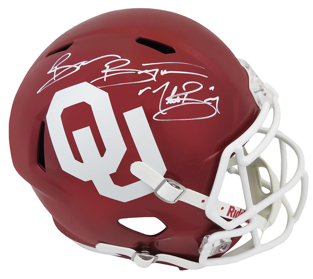 Brian Bosworth Autographed Oklahoma Sooners Riddell Full Size Speed Replica Helmet with The Boz-Powers Sports Memorabilia