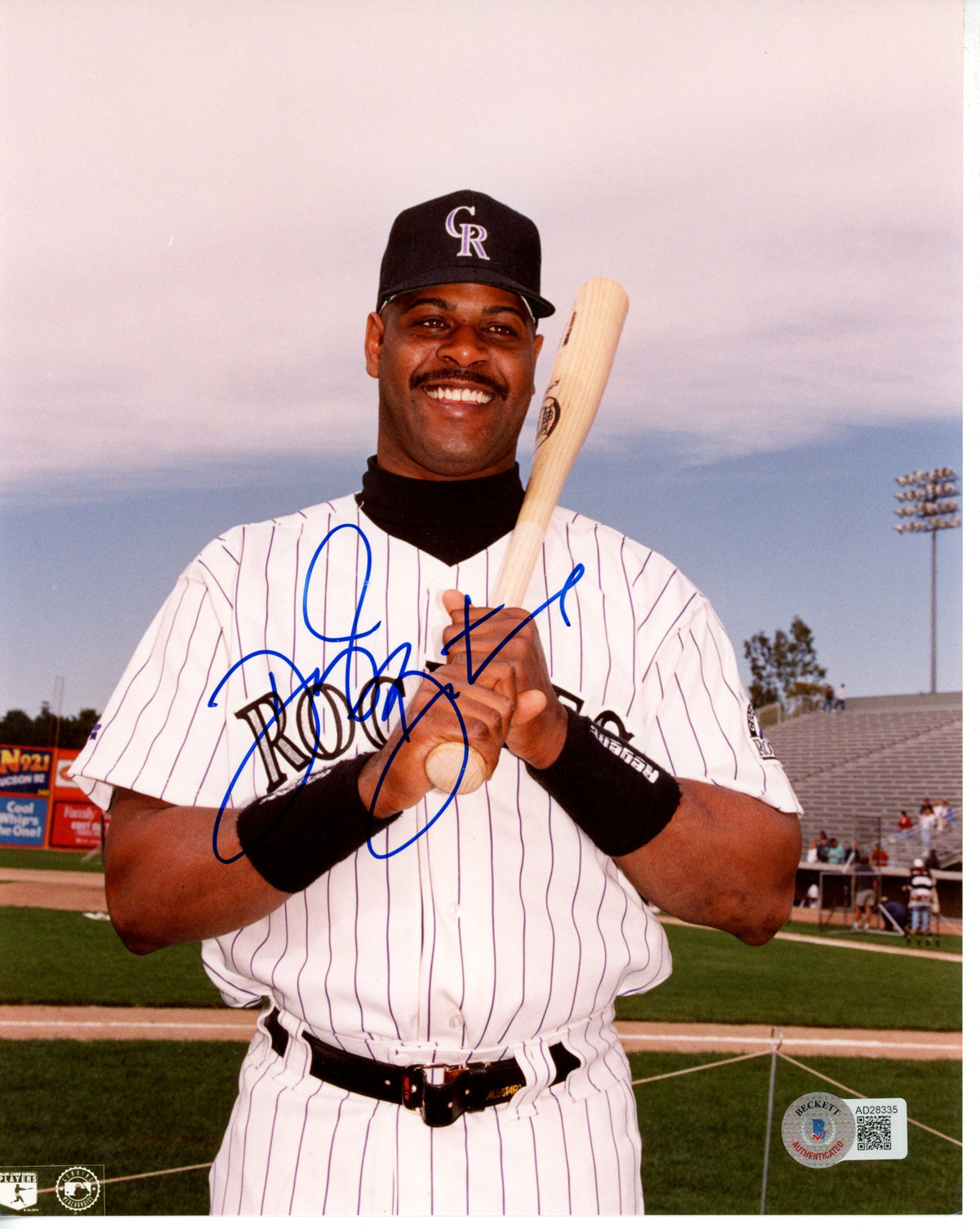 Daryl Boston Colorado Rockies Signed 8x10 Photo - Beckett Beckett-Powers Sports Memorabilia
